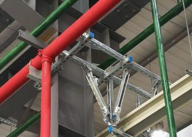 西工该抗震支架的整体式支吊架结构协调性好